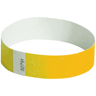 Event Wristbands Tyvek Stock - Solid 100 / Goldenrod Colored Wristbands<br><p style=